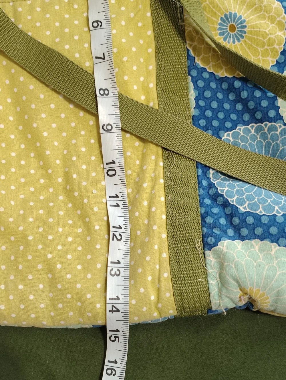 Large Handmade Washable Diaper Tote With Matching Changing Mat